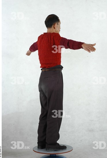 Whole Body Man Woman Artistic poses T poses Asian Casual Underwear Shoes Underweight Studio photo references