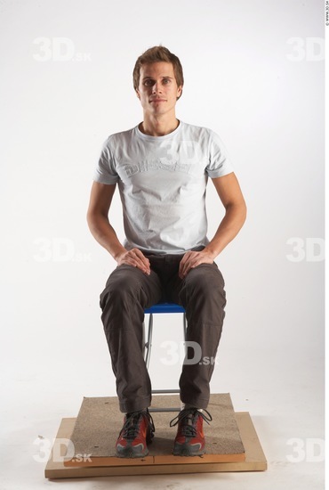 Whole Body Man Artistic poses White Casual Athletic