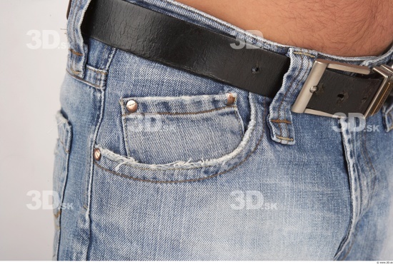 Hips Whole Body Man White Casual Jeans Average Studio photo references