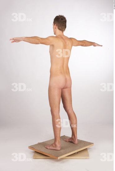 Whole Body Man Animation references T poses Nude Athletic Studio photo references