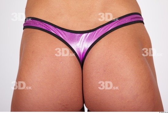 Whole Body Bottom Woman Nude Underwear Muscular Panties Studio photo references