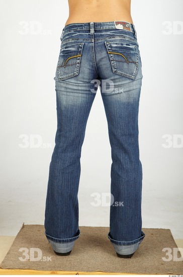 Leg Whole Body Woman Nude Casual Jeans Athletic Studio photo references