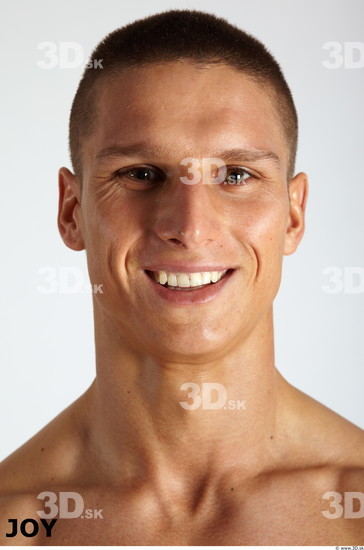 Face Emotions Man White Muscular