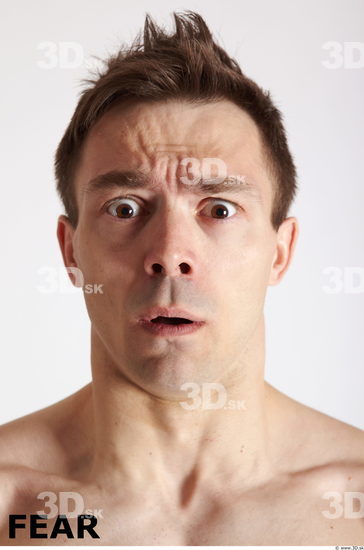 Face Emotions Man White Muscular