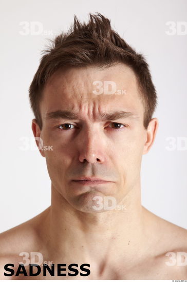 Face Emotions Man White Muscular