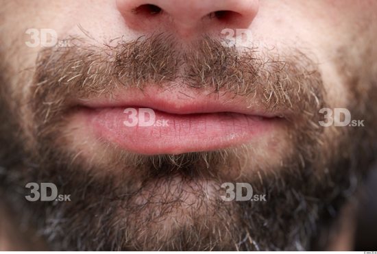 Mouth Man White Slim Bearded