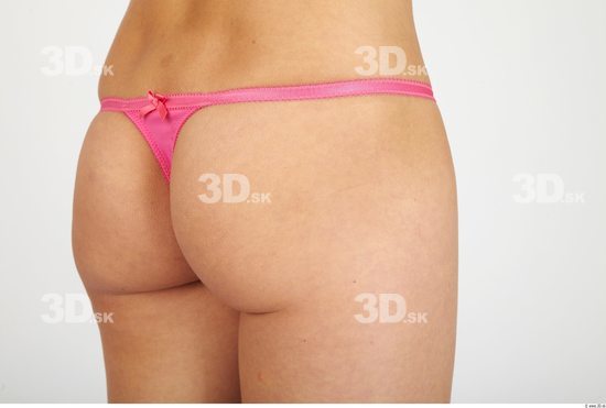 Whole Body Bottom Woman Animation references Casual Underwear Slim Panties Studio photo references