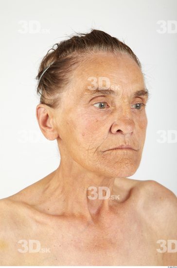 Whole Body Head Woman Slim Wrinkles Studio photo references