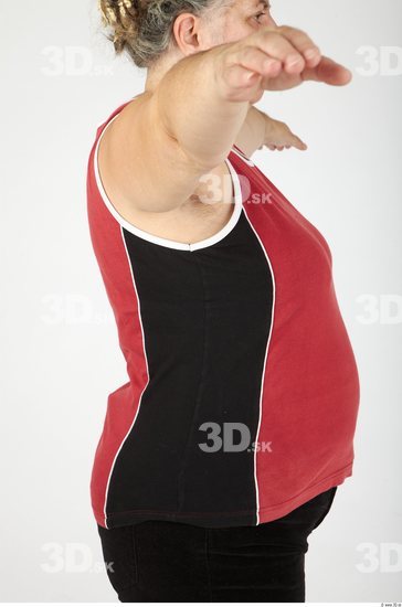 Upper Body Whole Body Woman Casual Sports Singlet Overweight Studio photo references