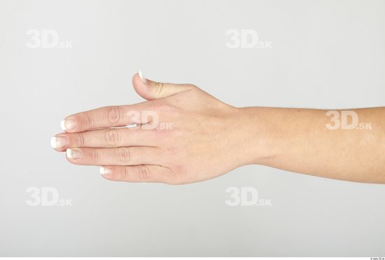 Hand Whole Body Woman Casual Slim Studio photo references