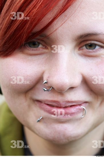 Nose Woman White Piercing Overweight