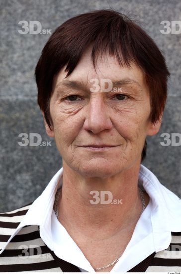 Head Woman Casual Slim Wrinkles Street photo references