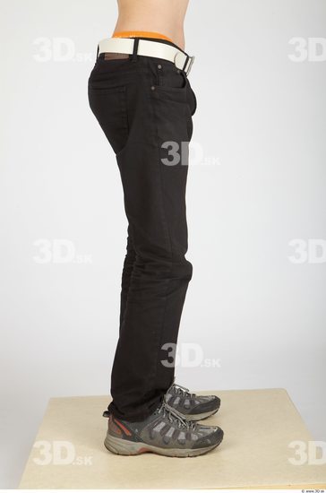 Leg Whole Body Man Casual Trousers Slim Studio photo references