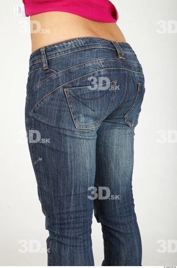 Thigh Whole Body Woman Casual Jeans Average Studio photo references