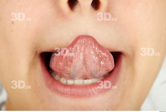 Whole Body Tongue Woman Casual Average Studio photo references
