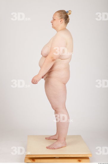 Whole Body Woman Animation references Nude Casual Overweight Studio photo references