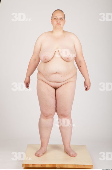 Whole Body Woman Animation references Nude Casual Overweight Studio photo references