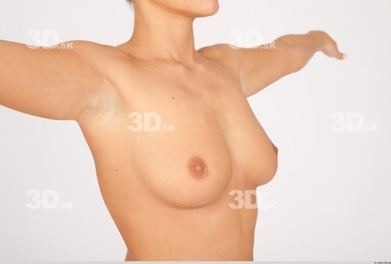 Whole Body Breast Woman Nude Casual Slim Studio photo references