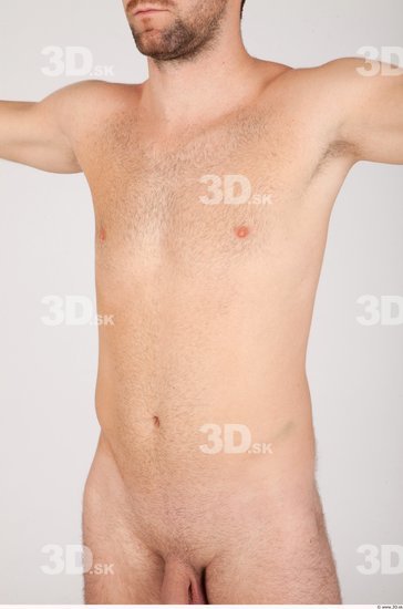 Upper Body Whole Body Man Nude Casual Athletic Studio photo references