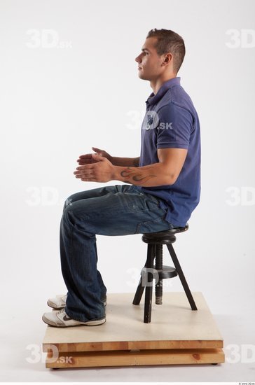 Whole Body Man Artistic poses White Casual Muscular