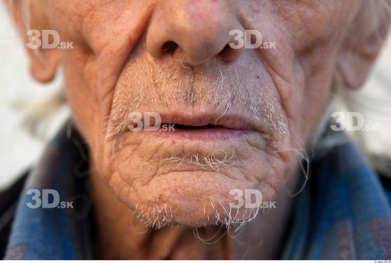 and more Mouth Man White Average Wrinkles
