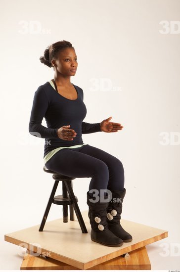 Whole Body Woman Artistic poses Sports Average Studio photo references