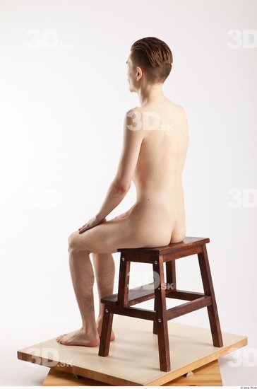 Whole Body Man Other White Casual Slim Male Studio Poses