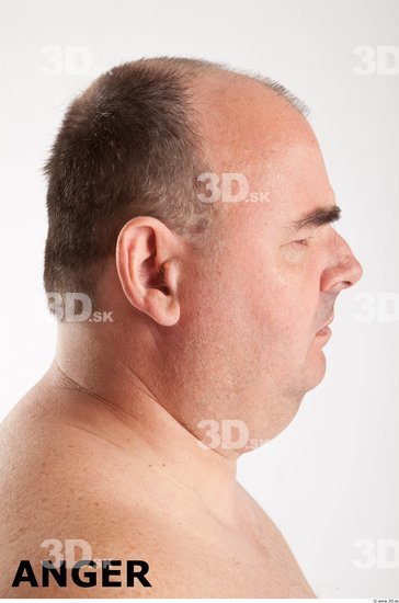 Head Emotions Man White Overweight Bald
