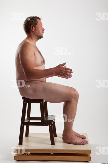 Whole Body Man Artistic poses White Nude Average Bearded