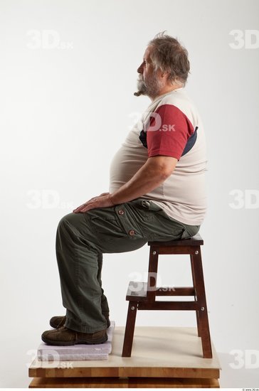 Whole Body Man Artistic poses White Casual Overweight Bearded