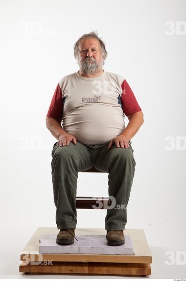 Whole Body Man Artistic poses White Casual Overweight Bearded