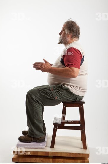 Whole Body Man Artistic poses White Casual Overweight Bearded