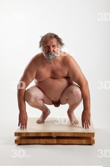Whole Body Man Other White Nude Overweight Bearded
