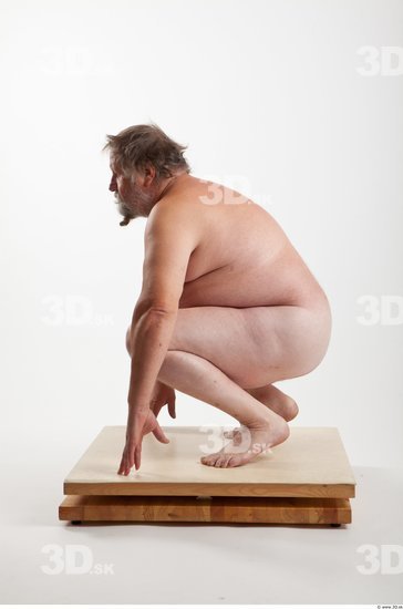 Whole Body Man Other White Nude Overweight Bearded