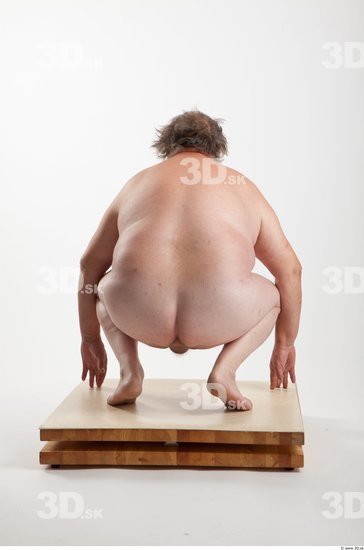 Whole Body Man Other White Nude Overweight Bearded