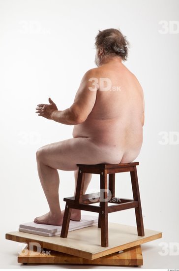 Whole Body Man Artistic poses White Nude Overweight Bearded