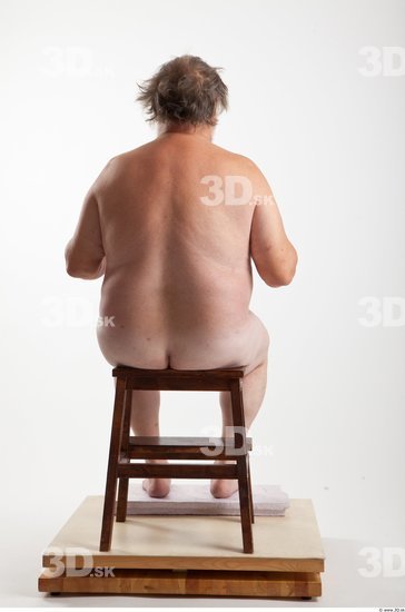 Whole Body Man Artistic poses White Nude Overweight Bearded