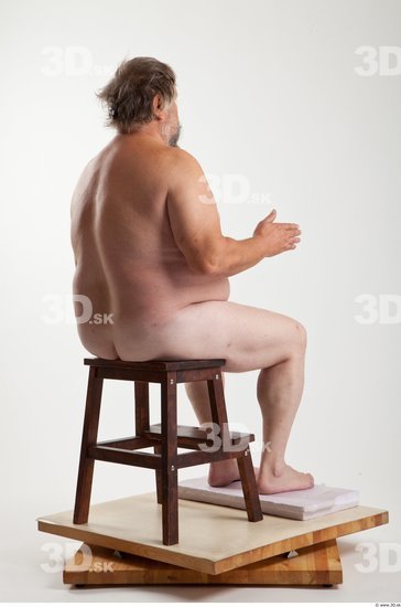 Whole Body Man Artistic poses White Nude Overweight Bearded