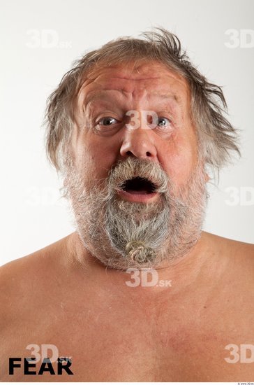 Head Emotions Man White Overweight Bearded