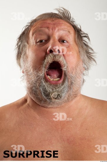 Head Emotions Man White Overweight Bearded