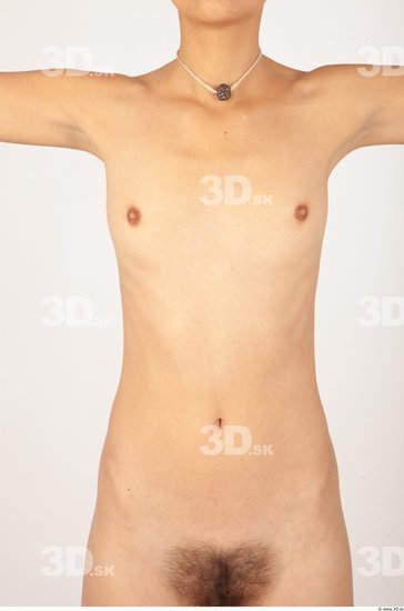 Upper Body Woman Nude Slim Studio photo references