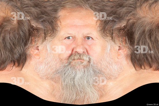Head Man White Chubby Head textures Bearded