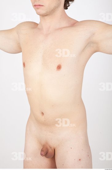 Upper Body Man Nude Studio photo references