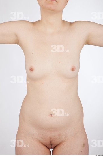 Upper Body Woman Nude Average Studio photo references