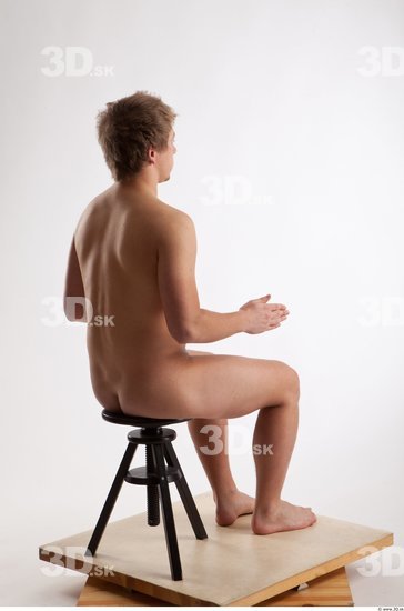 Whole Body Man Artistic poses White Nude Athletic