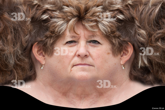 Head Woman White Average Head textures Wrinkles