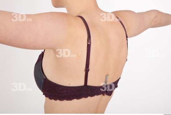 Back Woman Underwear Bra Slim Studio photo references