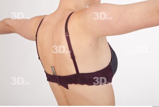 Back Woman Underwear Bra Slim Studio photo references