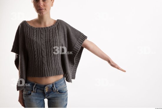 Arm Woman Animation references White Casual Sweater Slim