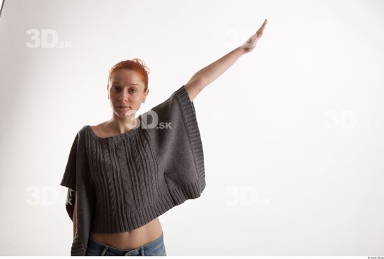 Arm Woman Animation references White Casual Sweater Slim